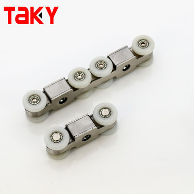 나무 문 슬라이딩 휠 롤러 옷장 부착 시스템 슬리버와 8.5cm * 11cm 크기