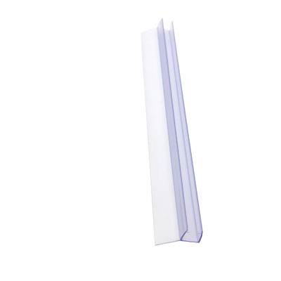 투명한 PVC 방수 밀폐 스트립 슬라이딩 욕실 유리 문 6-12mm 너비