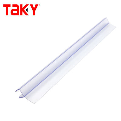 투명한 PVC 방수 밀폐 스트립 슬라이딩 욕실 유리 문 6-12mm 너비