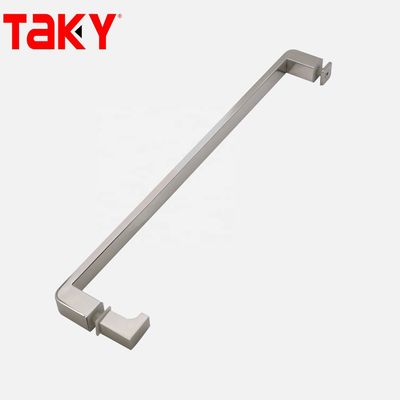 12mm 유리 두께 스테인리스 스틸 직사각형 튜브 바 유리 문 직선 단면 당기 손잡이