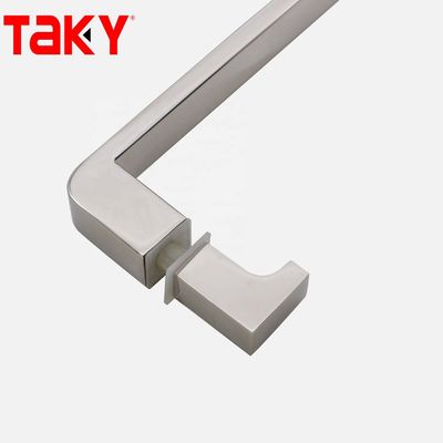 12mm 유리 두께 스테인리스 스틸 직사각형 튜브 바 유리 문 직선 단면 당기 손잡이