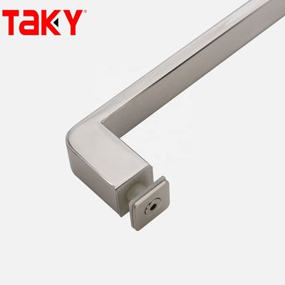 12mm 유리 두께 스테인리스 스틸 직사각형 튜브 바 유리 문 직선 단면 당기 손잡이
