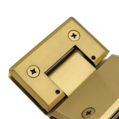안전 문 닫기 8-12MM 유리 붓 금 샤워 프레임 없는 유리 문 피브 힌지
