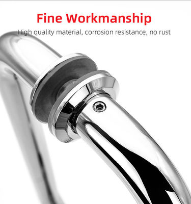 스테인레스 스틸 304 전자기 은 둥근 튜브 슬라이딩 유리 문 손잡이