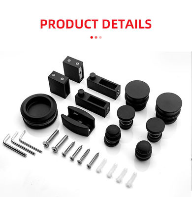 48mm 휠 골드 샤워 롤러 무거운 문 슬라이딩 유리 하드웨어 시스템 키트 미국 스타일