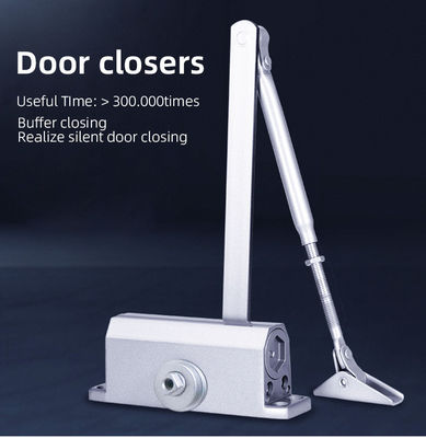 알루미늄 합금 자동 슬라이딩 디자인 소방 문 닫기 950mm 이하의 문 크기