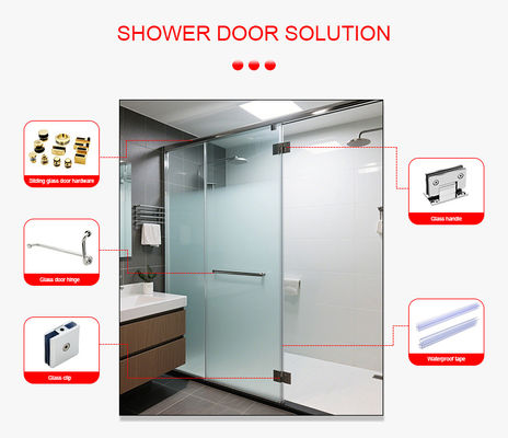 투명한 PVC 샤워문 봉쇄 스트립 10mm 투명 검은색