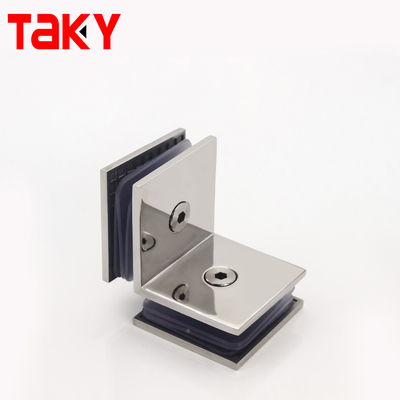 304 스테인리스 스틸 90도 프레임리스 유리 코너 클램프