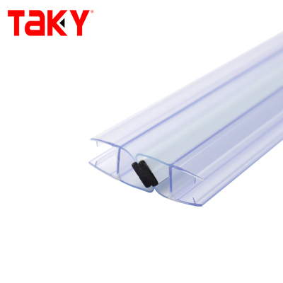 투명 PVC 샤워 도어 씰 스트립 10mm 방수