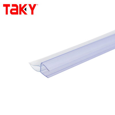 투명 PVC 샤워 도어 씰 스트립 10MM 방수