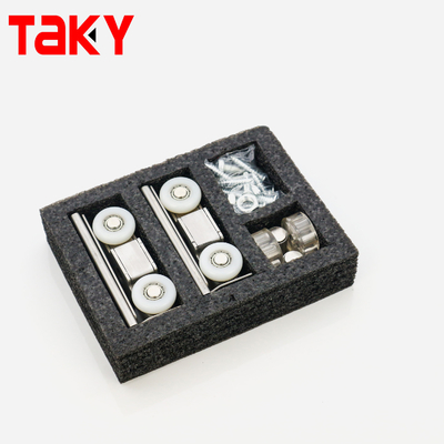 더블 소프트 클로징 8륜 슬라이딩 도어 롤러 아연 합금