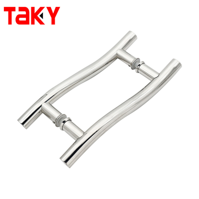 스테인레스 스틸 둥근 튜브 S 타입 내부 슬라이딩 유리 도어 풀 핸들