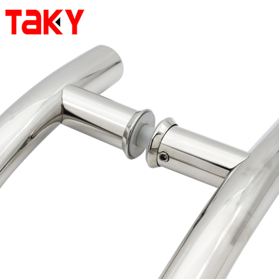 스테인레스 스틸 둥근 튜브 S 타입 내부 슬라이딩 유리 도어 풀 핸들