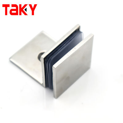 유리 대 벽 욕실 클립 사각 클램프 90도 연결 유리 클립