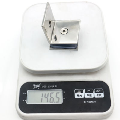 유리 대 벽 욕실 클립 사각 클램프 90도 연결 유리 클립