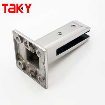 조절 가능한 8-12MM 사각 스테인리스 스틸 볼트 다운 스피곳 유리 난간 클램프