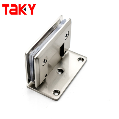 헤비 듀티 스테인레스 스틸 벽 마운트 스퀘어 욕실 샤워 유리 문 경첩