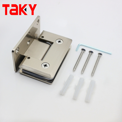 헤비 듀티 스테인레스 스틸 벽 마운트 스퀘어 욕실 샤워 유리 문 경첩