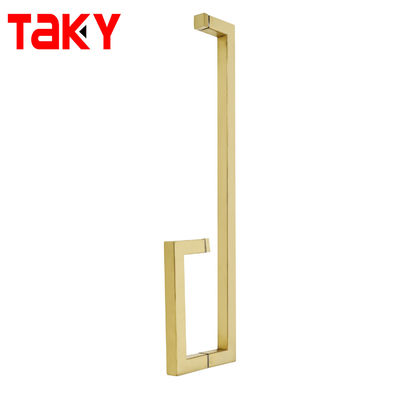 Wholesale Stainless Steel Modern Gold Color Shower Room Tubular Glass Door Pull Handles