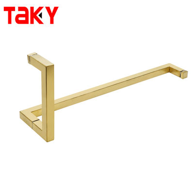 Wholesale Stainless Steel Modern Gold Color Shower Room Tubular Glass Door Pull Handles