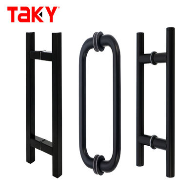 좋은 가격 현대의 디자인 스타일과 함께 은 사각형 스테인리스 스틸 샤워 유리 당기 문 손잡이 온라인으로