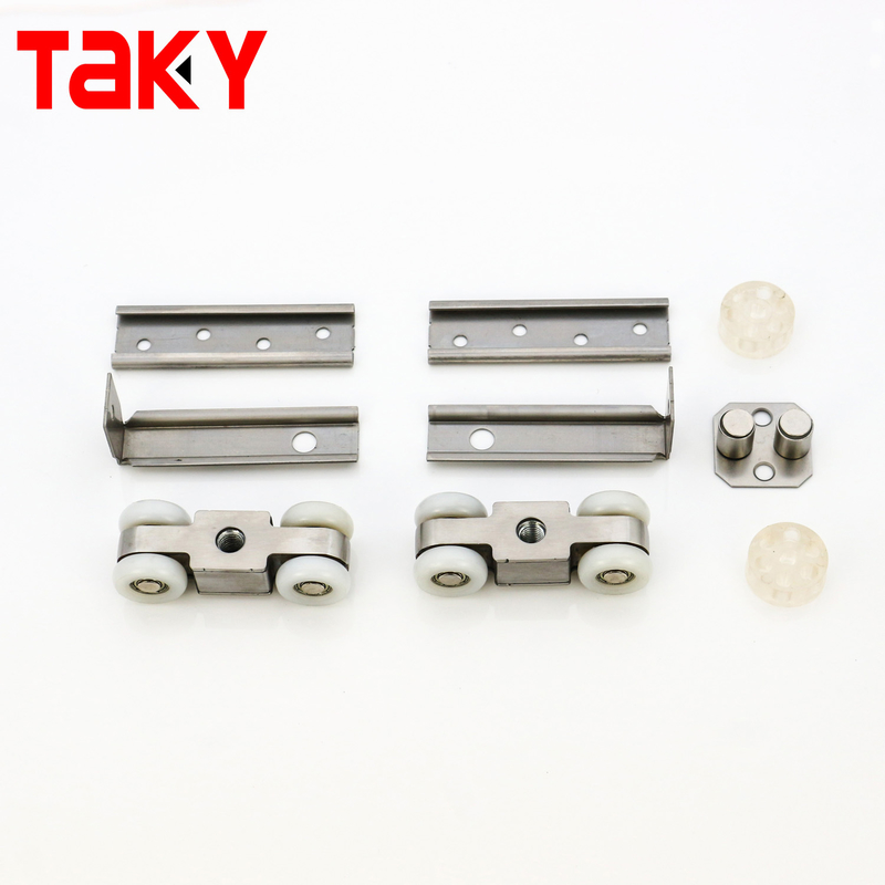 더블 소프트 클로징 8륜 슬라이딩 도어 롤러 아연 합금