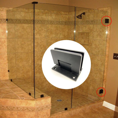 좋은 가격 304 스테인레스 스틸 매트 블랙 90도 샤워 문 힌지 온라인으로