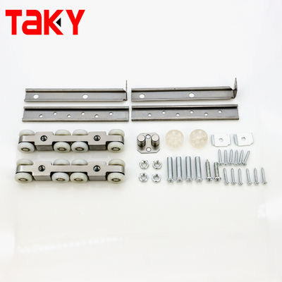 좋은 가격 나무 문 슬라이딩 휠 롤러 옷장 부착 시스템 슬리버와 8.5cm * 11cm 크기 온라인으로