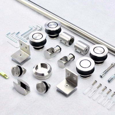 좋은 가격 8-12mm 프레임 없는 유리 문 미러 슬라이딩 창고 문 키트 호텔 욕실 및 옷장 온라인으로