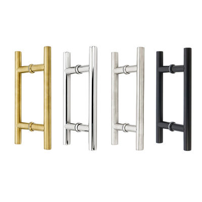 좋은 가격 스테인리스 스틸 201 304 316 닦은 거울 얼룩 검은 금 유리 철 문 손잡이 온라인으로