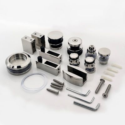 좋은 가격 프레임 없는 유리 슬라이딩 창고 샤워기 문 하드웨어 키트 홈 호텔 사무실 빌라 욕실 온라인으로