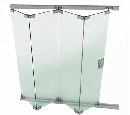 좋은 가격 진크 합금 유리 하드웨어 슬라이딩 접착형 프레임 없는 유리 시스템 내부 양복문 온라인으로