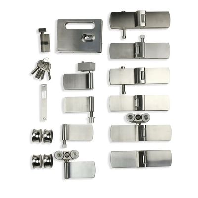 좋은 가격 사틴/폴란드어 마감 접착 유리 슬라이딩 도어 사무실 유리 파티션 하드웨어 온라인으로