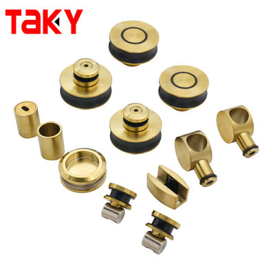 좋은 가격 고품질 프레임 없는 진크 합금 슬라이딩 유리 문 하드웨어 샤워 문 하드웨어 키트 온라인으로