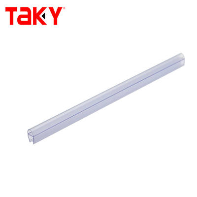 투명한 PVC 샤워문 봉쇄 스트립 10mm 투명 검은색