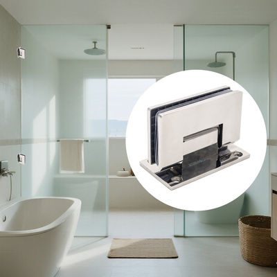 좋은 가격 8-12mm 유리 90도 벽 마운트를위한 프레임없는 샤워 문 힌지 온라인으로