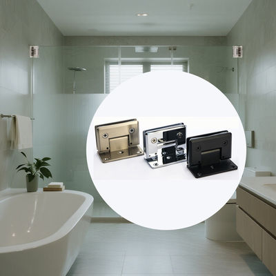 좋은 가격 욕실 스테인레스 스틸 샌딩 유리 문 힌지 90도 벽에서 유리 문 힌지 온라인으로