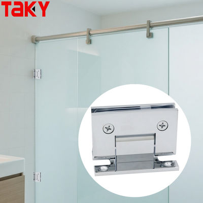 좋은 가격 공급업체 90도 벽면 부착형 프레임 8-12mm 유리 샤워 도어 h 플레이트 힌지 온라인으로