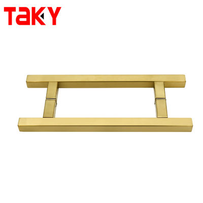 좋은 가격 현대적인 사각 스테인리스 스틸 SS304 유리문 손잡이 H 타입 푸시 풀 손잡이 (샤워용) 온라인으로