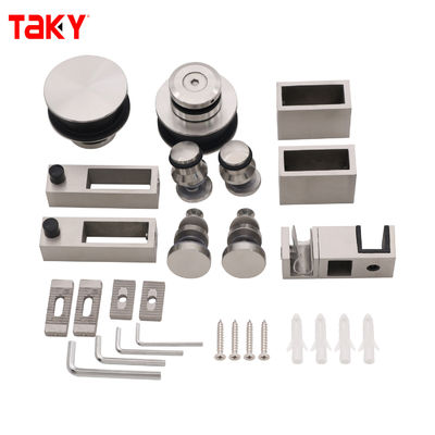 좋은 가격 뜨거운 판매 프레임리스 샤워 실 액세서리 피팅 슬라이딩 유리 도어 시스템 키트 온라인으로