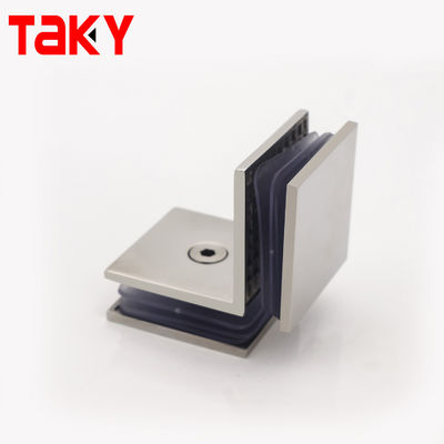 좋은 가격 공장 제조사 90도 유리 난간 클램프 이중 패널 클립 유리 도어 클램프 온라인으로