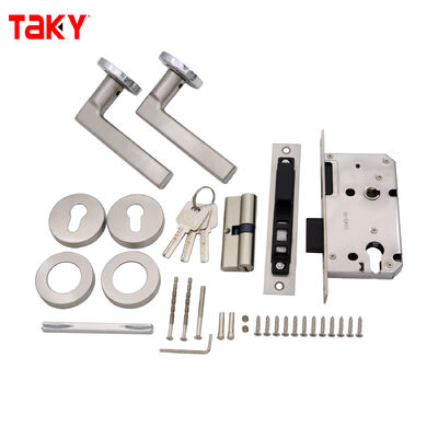 좋은 가격 잠그는 내부 나무로 되는 문 손잡이를 가진 현대 디자인 스테인리스 L 모양 문 손잡이 온라인으로