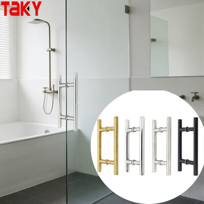 현대 H 타입 스테인리스 스틸 304 이중 측면 유리 문 당기는 손잡이 203*203*19*1.0mm