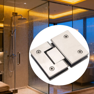 Bathroom Hardware Accessories Shower Door Hinge Mirror Polished 180 Degree Glass to Glass Hinges