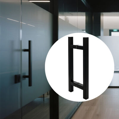 모던 SS304 스테인리스 스틸 샤워 유리문 손잡이 (203*203*19*1.0mm 사이즈, 폴리쉬 마감)