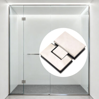 좋은 가격 180도 개방 스테인리스 스틸 304 프레임 없는 샤워 힌지 8-12mm 유리 두께 온라인으로